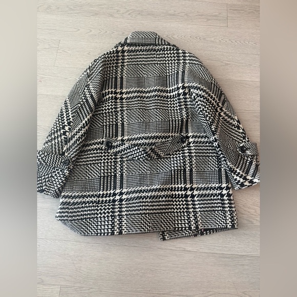 Trina Turk Houndstooth Wool Blend Coat Size 14 - Picture 7 of 7